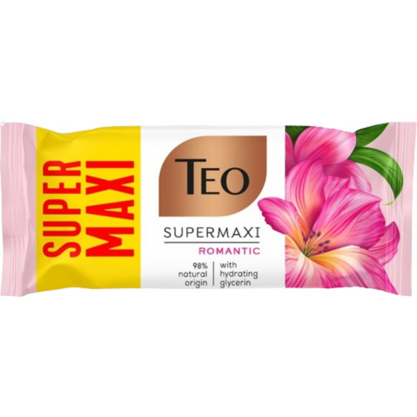 Фото - Тверде мило TEO SuperMaxi Romantic 140 г (3800024046230)