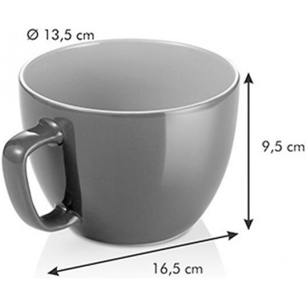 Фото - Чашка tescoma 387196.43 Crema Shine Gray