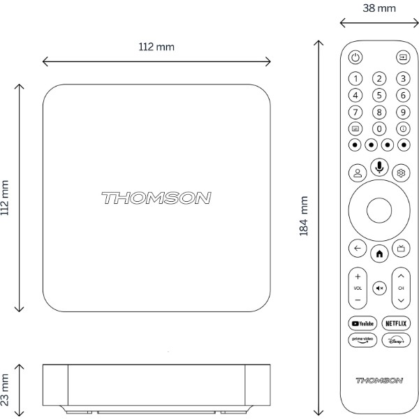 Фото - Стаціонарний медіаплеєр Thomson Streaming Box 4K UHD