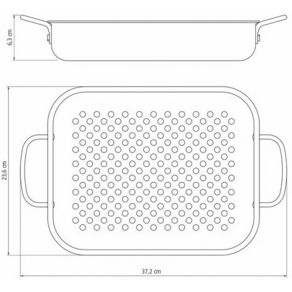 Фото - Деко Tramontina Barbecue для приготування на грилі 28 см (20846/028)