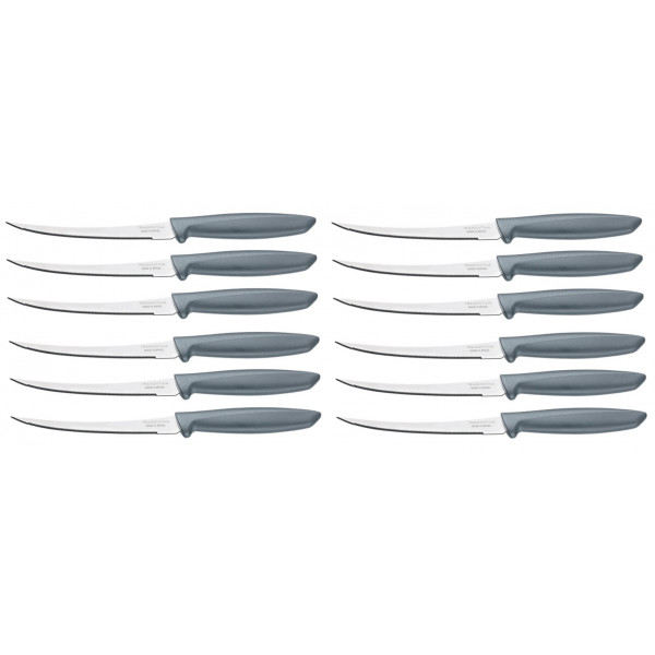 Фото - Набір ножів Tramontina Plenus Grey для томатів 127 мм 12 шт. (23428/065)