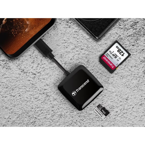 Фото - Кардридер Transcend USB 3.2 Gen 1 Type-C SD/microSD Black (TS-RDC3)