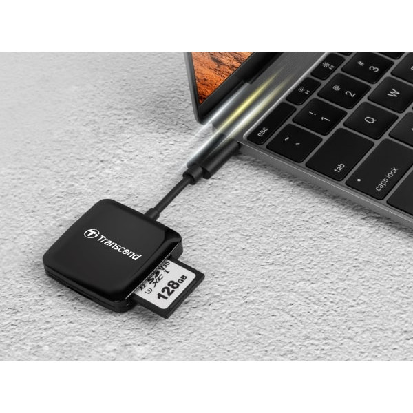 Фото - Кардридер Transcend USB 3.2 Gen 1 Type-C SD/microSD Black (TS-RDC3)