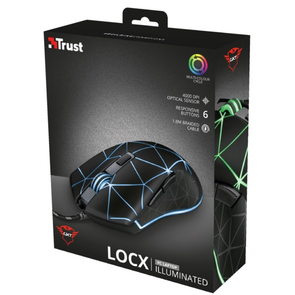 Фото - Мышь проводная игровая Trust GXT 133 Locx Gaming (22988)