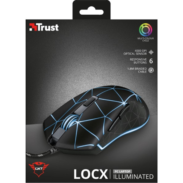 Фото - Мышь проводная игровая Trust GXT 133 Locx Gaming (22988)