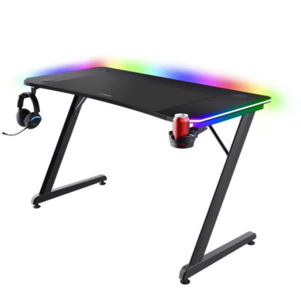 Фото - Стіл комп'ютерний Trust GXT 710 Luminus Pro RGB Black (25419)