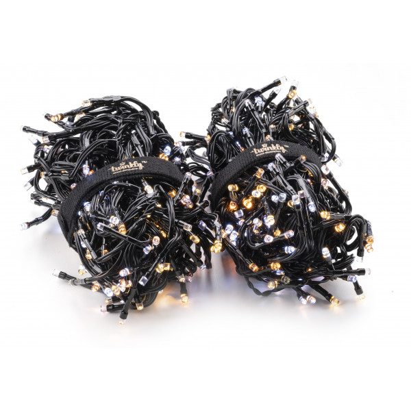 Фото - Гірлянда лінійна Twinkly Smart LED Cluster AWW, 400, BT + WiFi, Gen II, IP44, чорний (TWC400GOP-BEU)