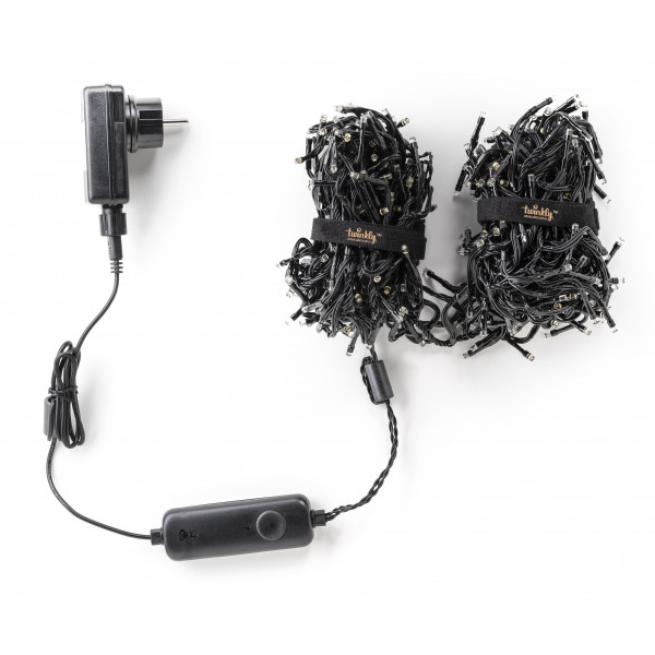 Фото - Гірлянда лінійна Twinkly Smart LED Cluster AWW, 400, BT + WiFi, Gen II, IP44, чорний (TWC400GOP-BEU)