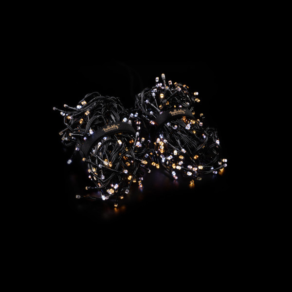 Фото - Гірлянда лінійна Twinkly Smart LED Cluster AWW, 400, BT + WiFi, Gen II, IP44, чорний (TWC400GOP-BEU)