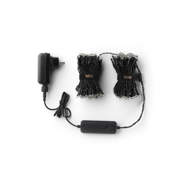 Фото - Гірлянда лінійна Twinkly Smart LED Strings AWW 400, BT+WiFi, Gen II, IP44, чорний (TWS400GOP-BEU)