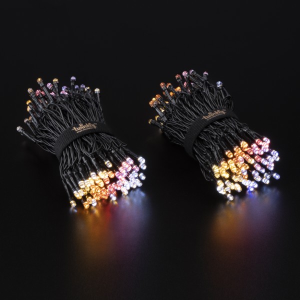 Фото - Гірлянда лінійна Twinkly Smart LED Strings AWW 400, BT+WiFi, Gen II, IP44, чорний (TWS400GOP-BEU)