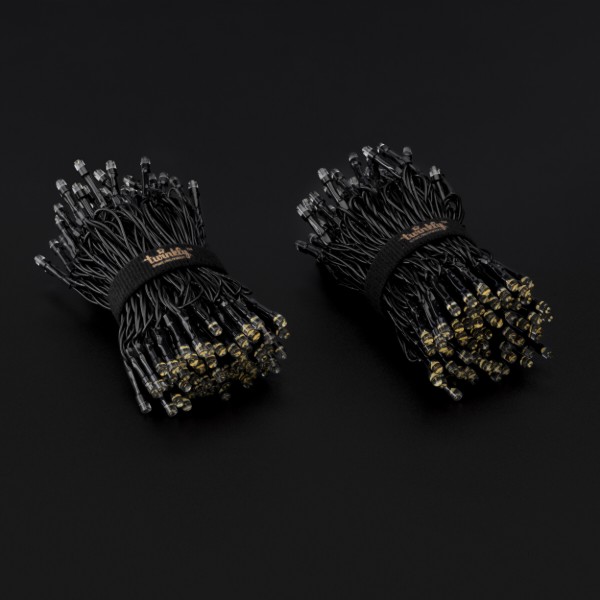 Фото - Гірлянда лінійна Twinkly Smart LED Strings AWW 400, BT+WiFi, Gen II, IP44, чорний (TWS400GOP-BEU)