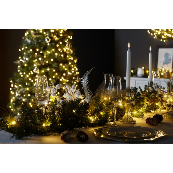 Фото - Гірлянда лінійна Twinkly Smart LED Strings AWW 400, BT+WiFi, Gen II, IP44, чорний (TWS400GOP-BEU)
