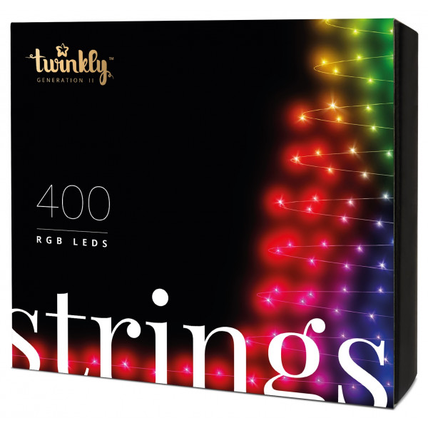 Фото - Гірлянда лінійна Twinkly Smart LED Strings RGB 400, BT + WiFi, Gen II, IP44, чорний (TWS400STP-BEU) Фото - Гірлянда лінійна Twinkly Smart LED Strings RGB 400, BT + WiFi, Gen II, IP44, чорний (TWS400STP-BEU)