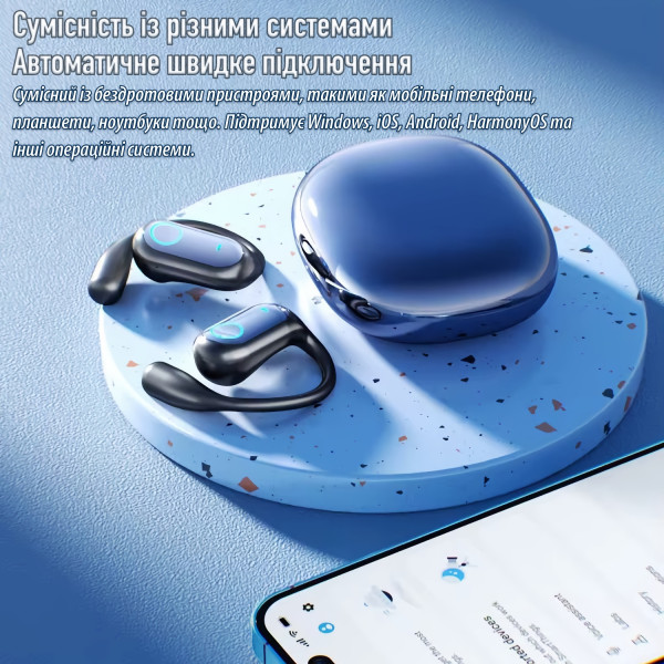 Фото - Наушники вкладыши беспроводные TWS INSPIRE YYK-Q17 Blue