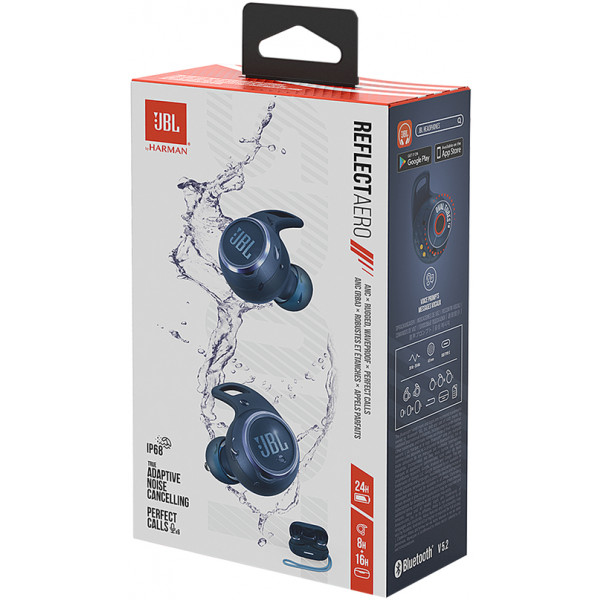 Фото - Наушники вкладыши беспроводные TWS JBL Reflect Aero Blue (JBLREFLECTAEROBLU)