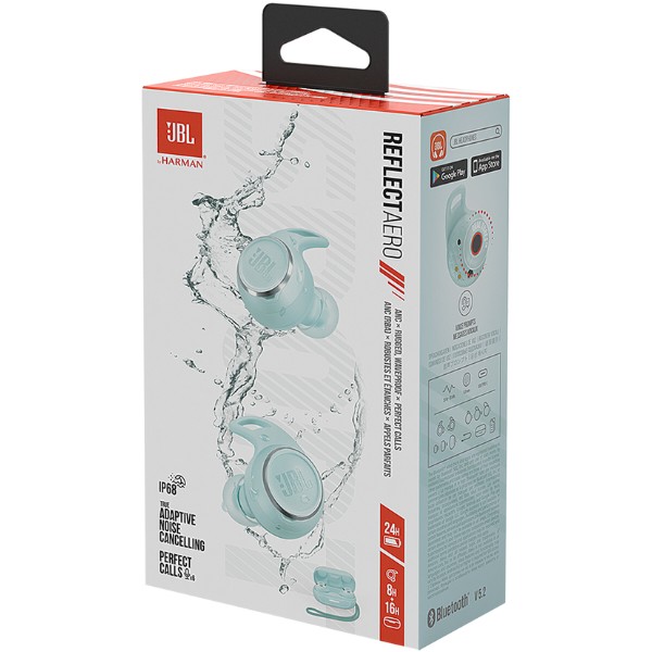 Фото - Наушники вкладыши беспроводные TWS JBL Reflect Aero Mint (JBLREFLECTAEROMINT)