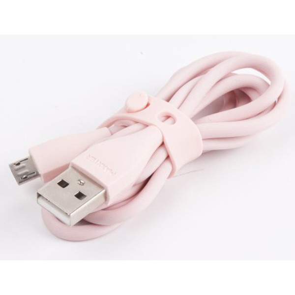 Фото - Кабель Maxxter USB-microUSB 1м Pink (UB-M-USB-01GP)