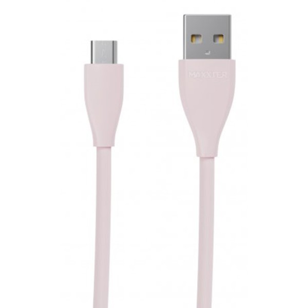 Фото - Кабель Maxxter USB-microUSB 1м Pink (UB-M-USB-01GP)