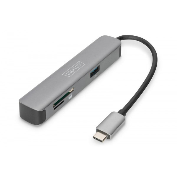 Фото - Хаб USB Digitus USB-C > HDMI/2xUSB-A/SD/MicroSD (DA-70891)