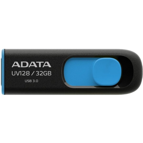 Фото - Флеш USB ADATA UV128 32GB USB 3.0 Black-Blue (AUV128-32G-RBE) Фото - Флеш USB ADATA UV128 32GB USB 3.0 Black-Blue (AUV128-32G-RBE)