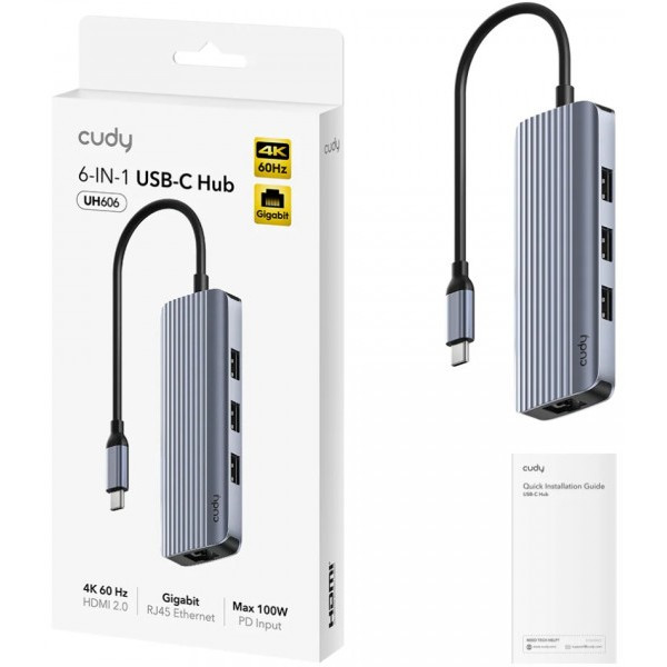 Фото - Хаб USB Cudy UH606