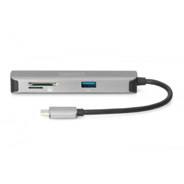 Фото - Хаб USB Digitus USB-C > HDMI/2xUSB-A/SD/MicroSD (DA-70891)