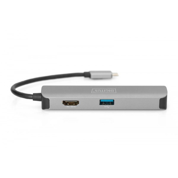 Фото - Хаб USB Digitus USB-C > HDMI/2xUSB-A/SD/MicroSD (DA-70891)