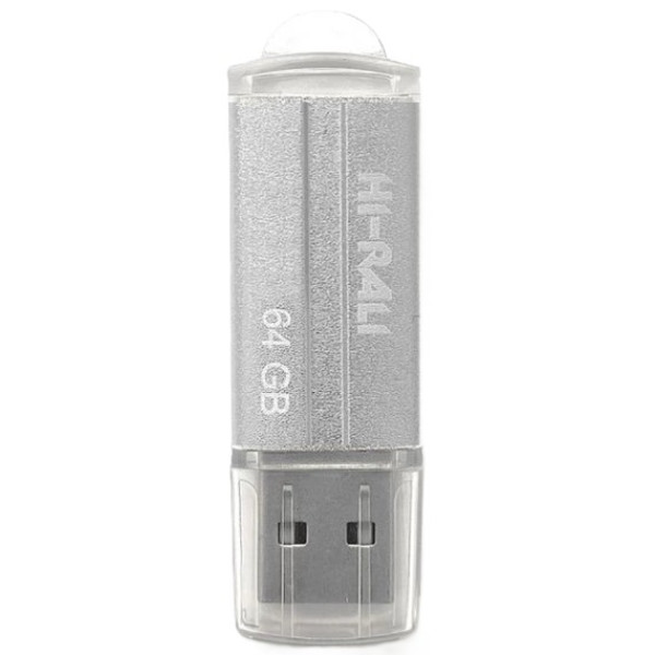 Фото - Флеш USB Hi-Rali Corsair серiя срібло 64GB USB 3.0 Silver (HI-64GB3CORSL)