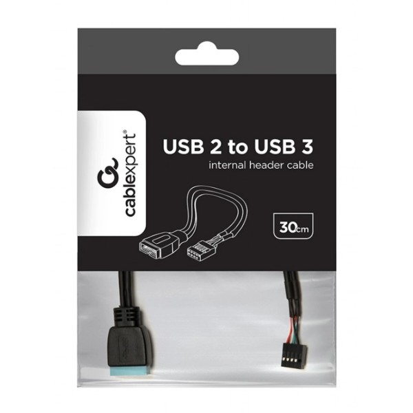 Фото - Кабель USB type A - USB type A Cablexpert USB2.0 to USB3.0 0.3m (CC-U3U2-01)