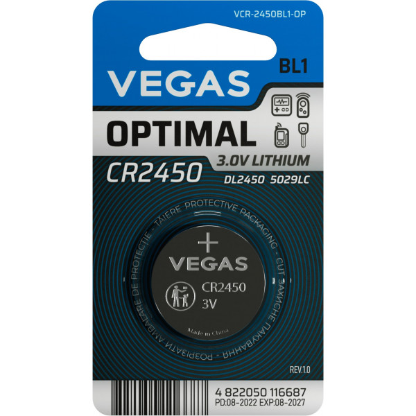 Фото - Батарейка Vegas VСR-2450BL1-OP