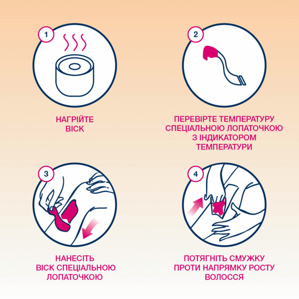 Фото - Віск для депіляції Veet теплий з ефірними оліями 250 мл (5003267101058)