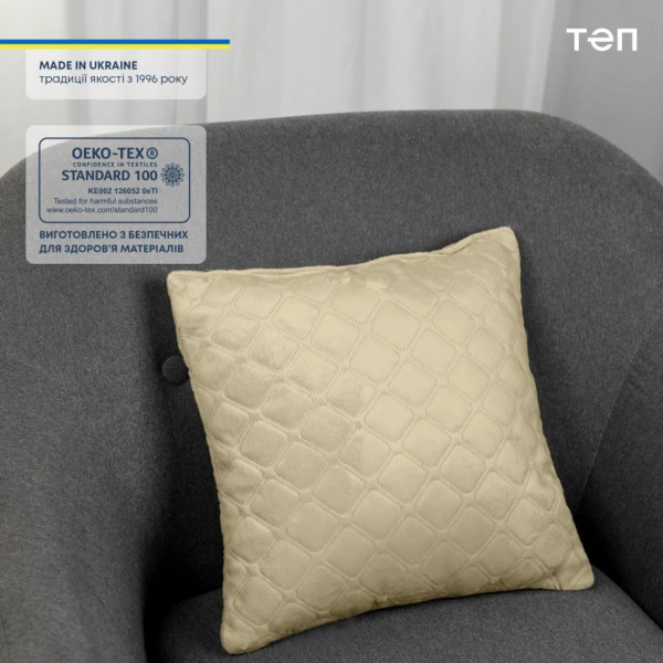 Фото - Подушка декоративна ТЕП VELURE 40х40 см 407 (3-00437_07362)