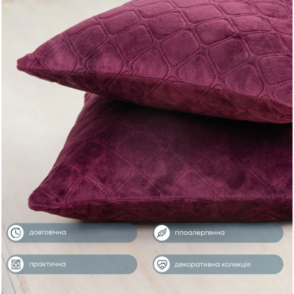 Фото - Подушка декоративна ТЕП VELURE 40х40 см 409 (3-00437_07363)