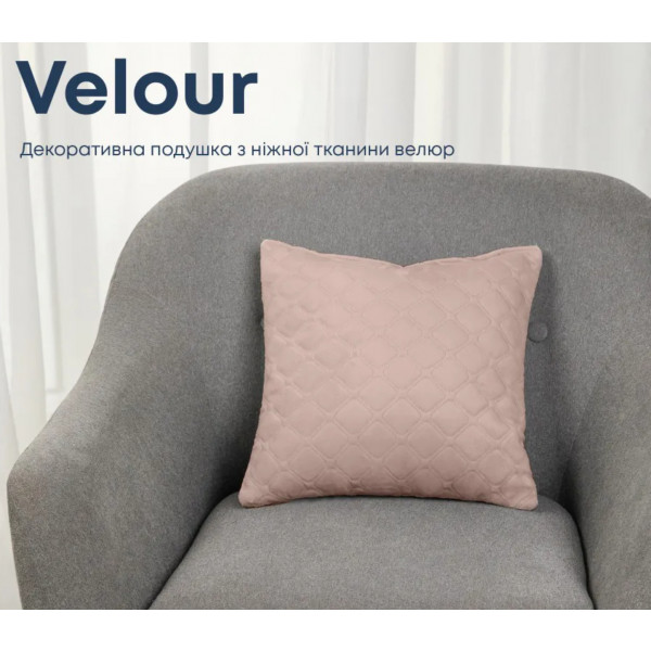 Фото - Подушка декоративна ТЕП VELURE 40х40 см 411 (3-00437_07366)