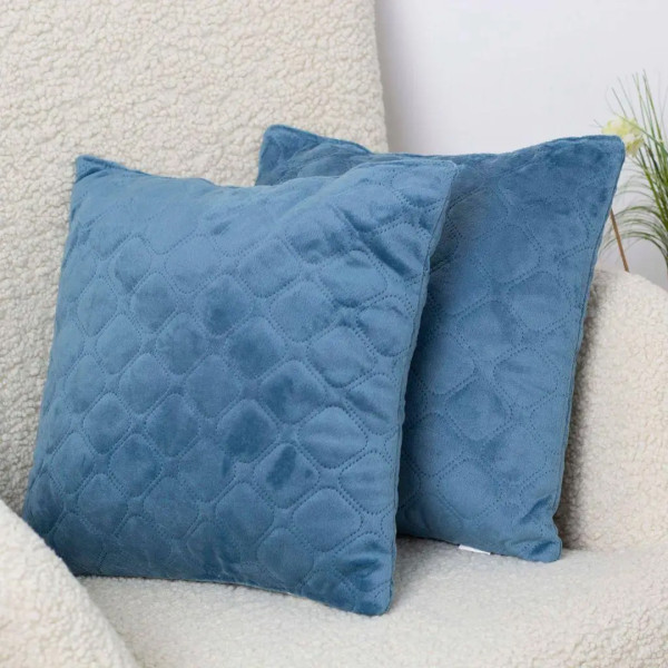 Фото - Подушка декоративна ТЕП VELURE 40х40 см Dark Blue NEW (3-00437_34012)