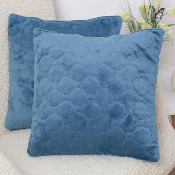 Фото - Подушка декоративна ТЕП VELURE 40х40 см Dark Blue NEW (3-00437_34012)
