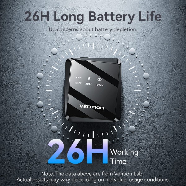 Фото - Микрофон для смартфона Vention USB-C 2-Pack Wireless Lavalier Black (NCBB0)