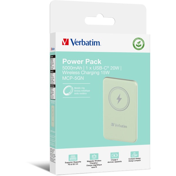 Фото - Батарея мобільна Verbatim Charge 'n' Go 5K mAh (MCP-5GN)