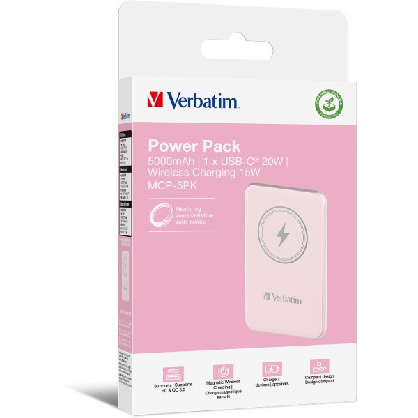 Фото - Батарея мобільна Verbatim Charge 'n' Go 5K mAh (MCP-5PK)