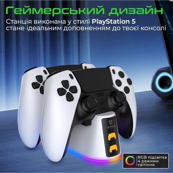Фото - Зарядна станція для геймпада Vertux Duodock-PS5