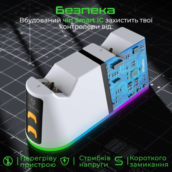 Фото - Зарядна станція для геймпада Vertux Duodock-PS5