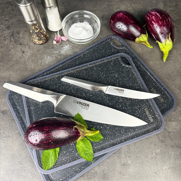 Фото - Ніж кухаря Vinzer Geometry Line 20.3 см (50296)