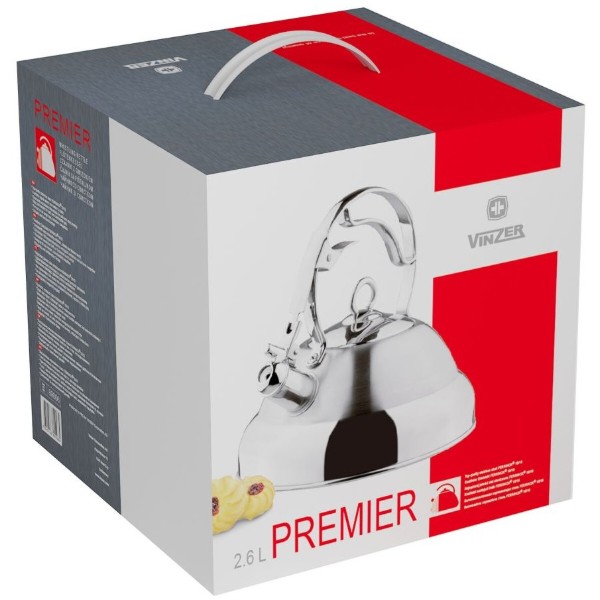 Фото - Чайник металлический Vinzer Premier 2.6 л (50006)