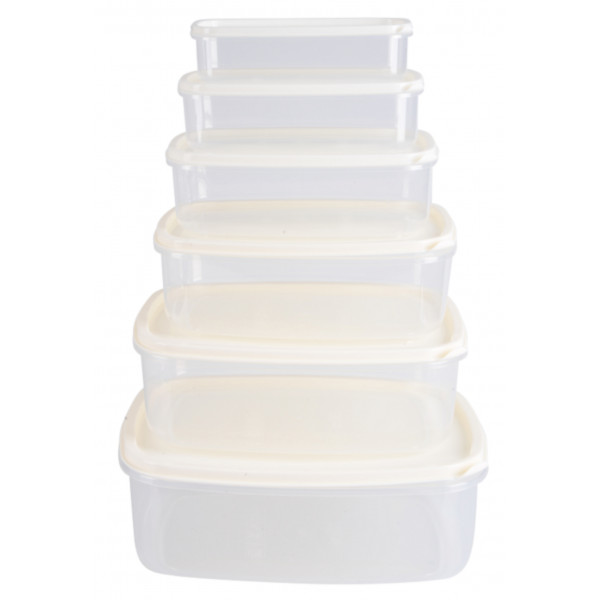 Фото - Набор емкостей для хранения VIOLET HOUSE 0496 BEJ LARGE 0.3,0.5,0.85,1.35,2,3.15 л