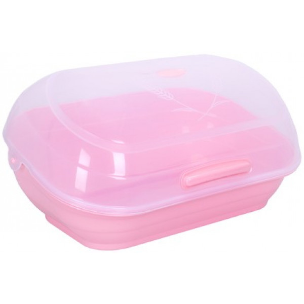 Фото - Хлебница VIOLET HOUSE 0720 Pink c крыш. 40x27x48 см