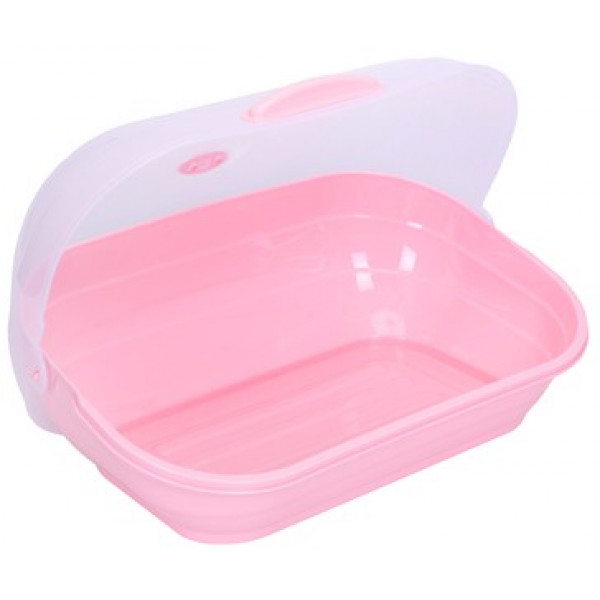 Фото - Хлебница VIOLET HOUSE 0720 Pink c крыш. 40x27x48 см
