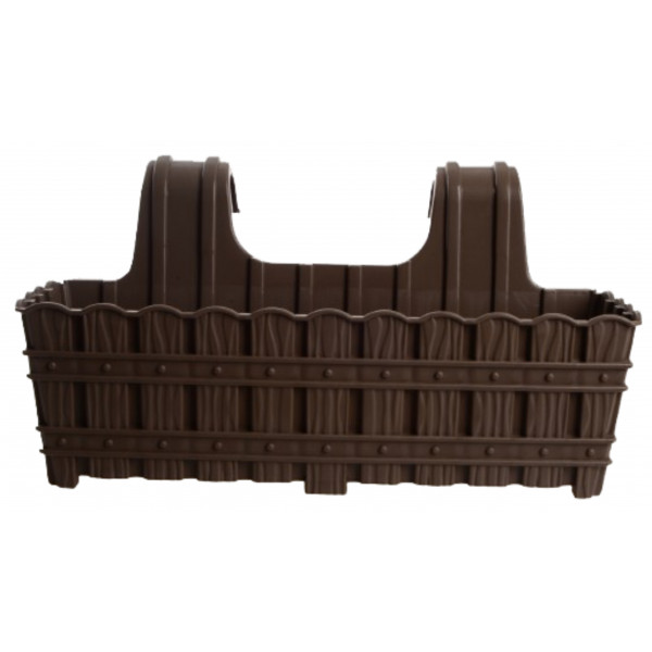 Фото - Вазон VIOLET HOUSE 1061 BAMBOO CAPPUCCINO на перил. 50 см