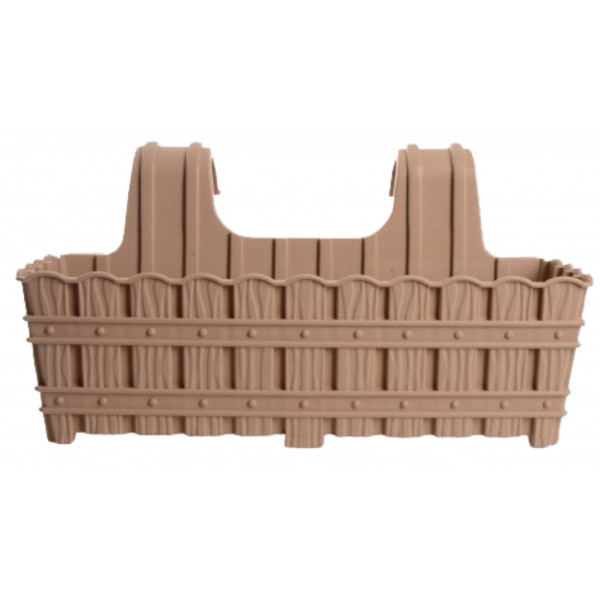 Фото - Вазон VIOLET HOUSE 1061 BAMBOO CREAM на перил. 50 см