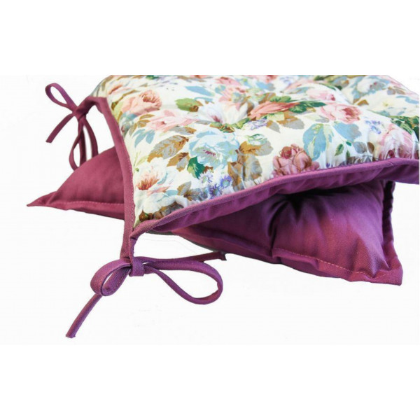 Фото - Подушка для стільця Прованс Violet Rose 40х40 см (028856)